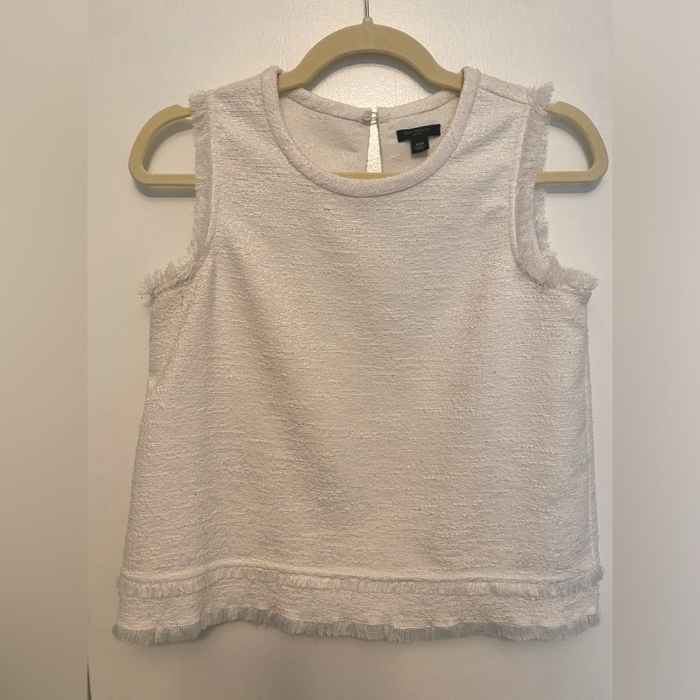 Ann Taylor Fringe Blouse